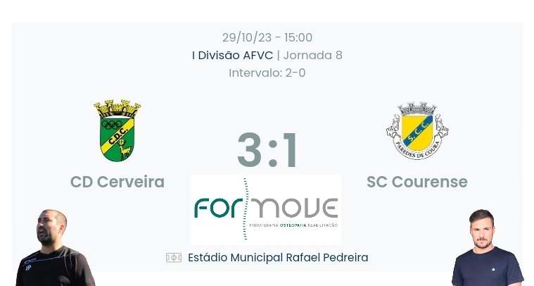 Futebol AF Viana do Castelo / Declarações finais  Cerveira 3-1 Courense