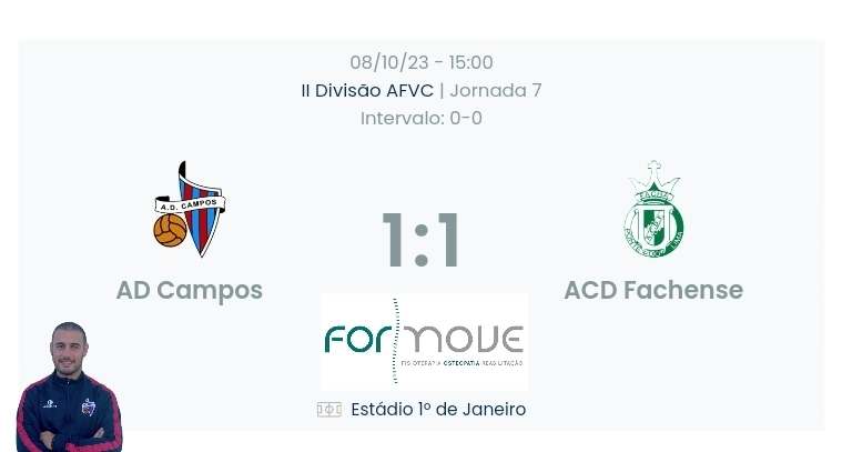 Futebol AF Viana do Castelo / Declarações finais  Campos 1-1 Fachense