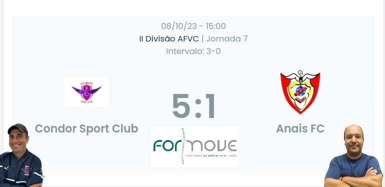 Futebol AF Viana do Castelo / Declarações finais  Condor 5-1 Anais