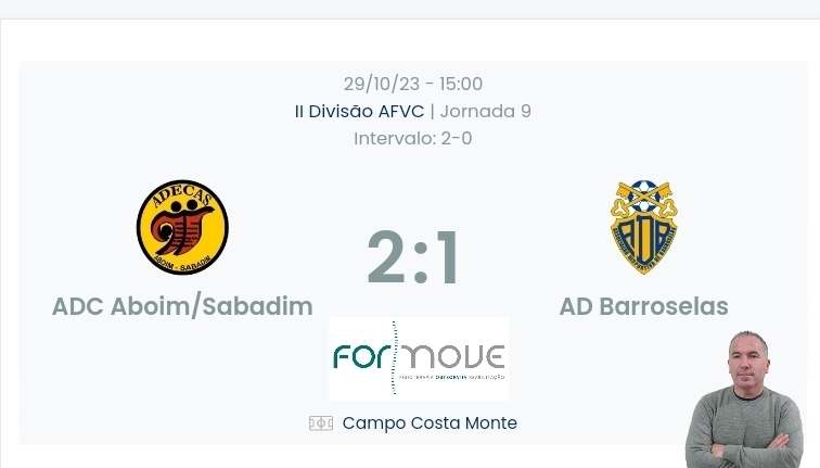 Futebol AF Viana do Castelo / Declarações finais  ADECAS 2-1 Barroselas