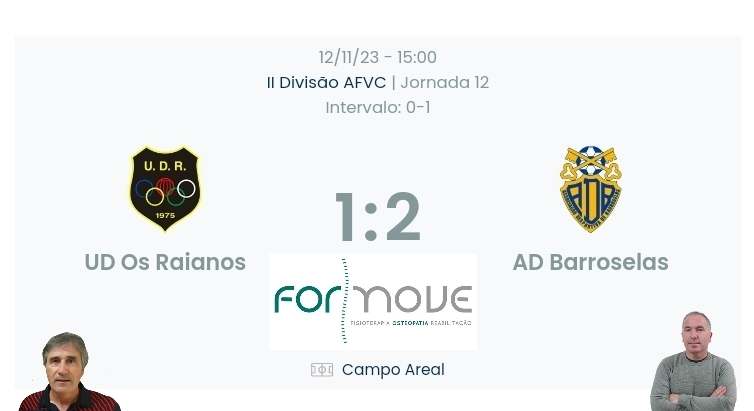Futebol AF Viana do Castelo / Declarações finais  Raianos 1-2 Barroselas