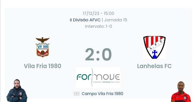 Futebol AF Viana do Castelo / Declarações finais  Vila Fria 2-0 Lanhelas