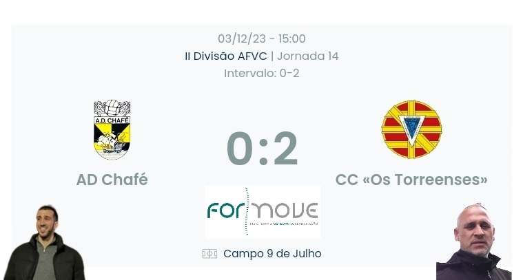 Futebol AF Viana do Castelo / Declarações finais  Chafé 0-2 Torreenses