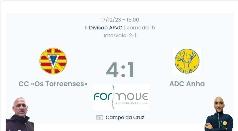 Futebol AF Viana do Castelo / Declarações finais Torreenses 4-1 Anha