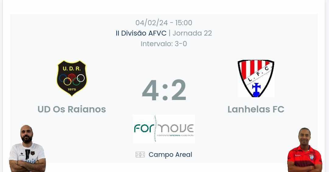 Futebol AF Viana do Castelo / Declarações finais  Raianos 4-2 Lanhelas