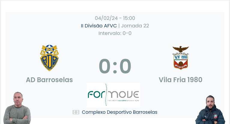 Futebol AF Viana do Castelo / Declarações finais  Barroselas 0-0 Vila Fria