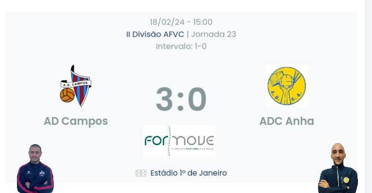 Futebol AF Viana do Castelo / Declarações Finais  Campos 3-0 Anha