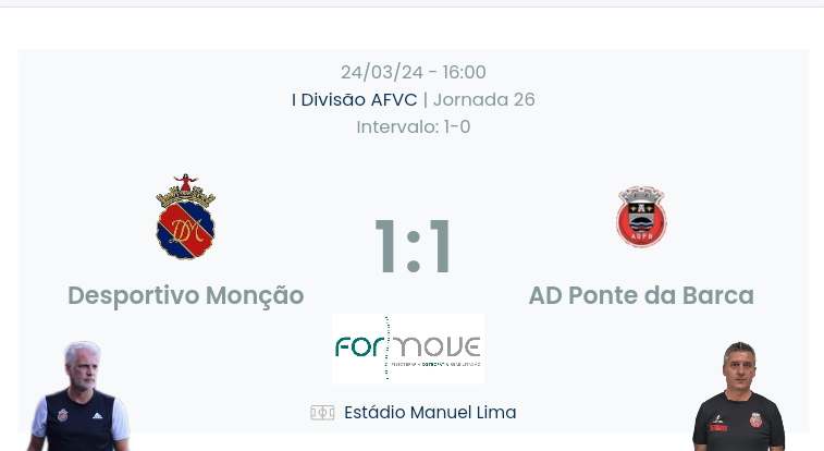 Futebol AF Viana do Castelo / Declarações Finais  Monção 1-1 Ponte da Barca