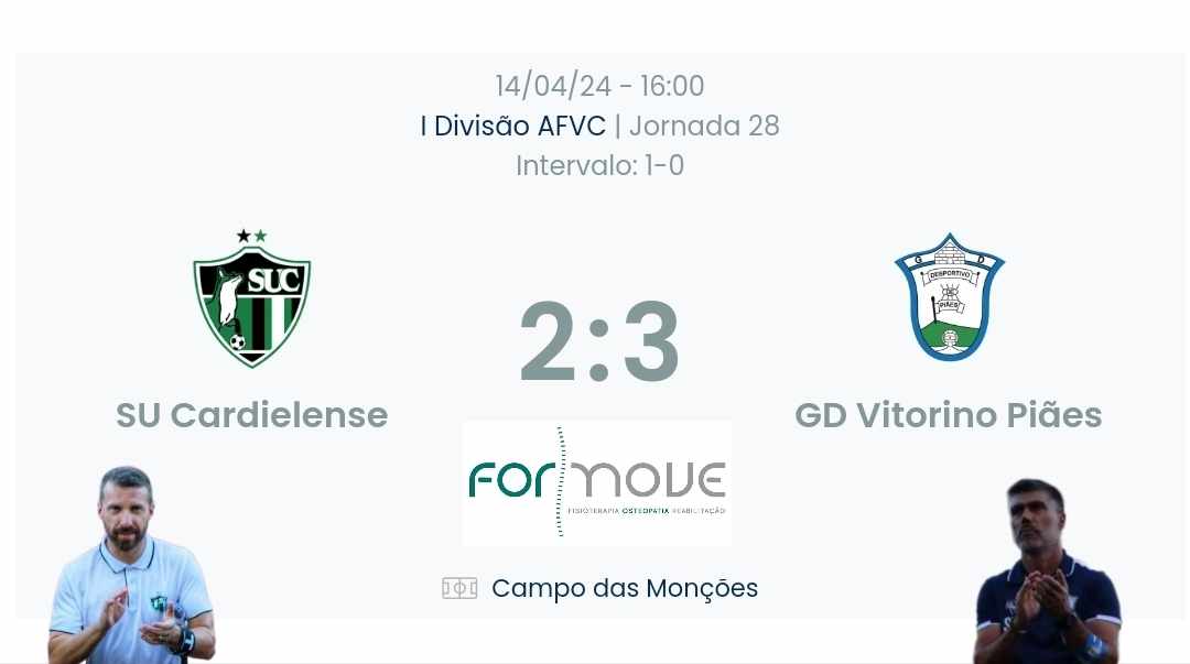 Futebol AF Viana do Castelo / Declarações Finais  Cardielense 2-3 Vitorino Piães