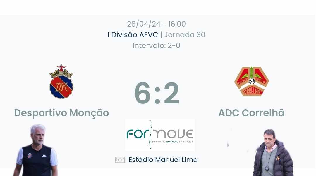 Futebol AF Viana do Castelo / Declarações Finais  Monção 6-2 Correlhã