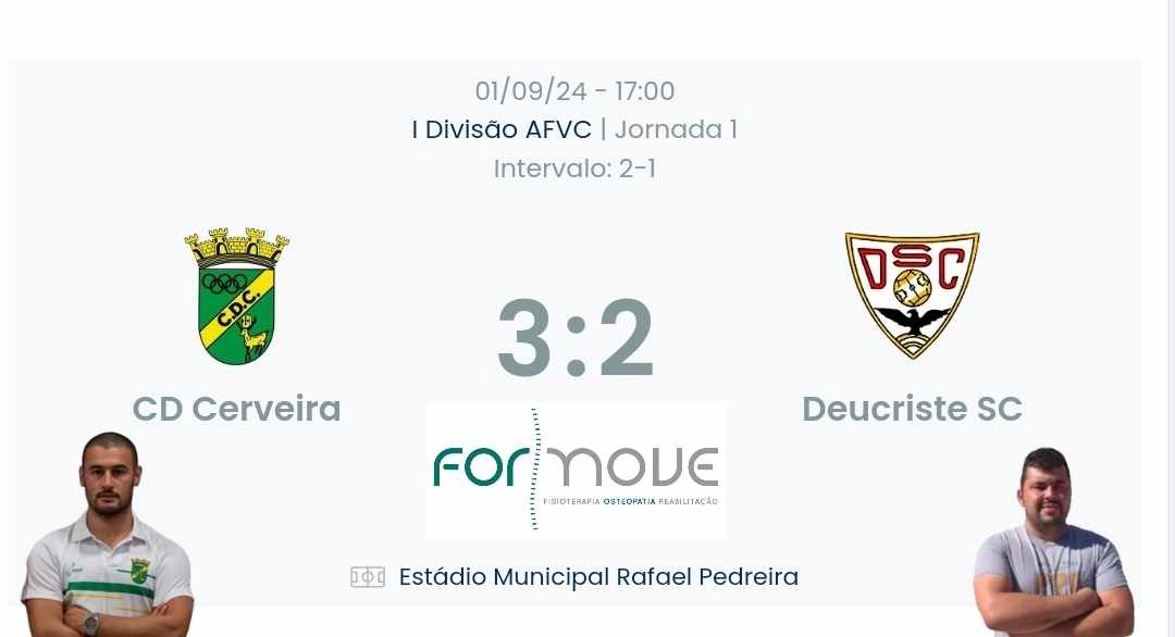 Futebol AF Viana do Castelo / Declarações Finais  Cerveira 3-2 Deucriste