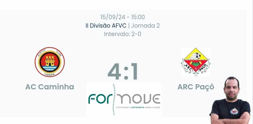 Futebol AF Viana do Castelo / Declarações Finais  Caminha 4-1 Paçô