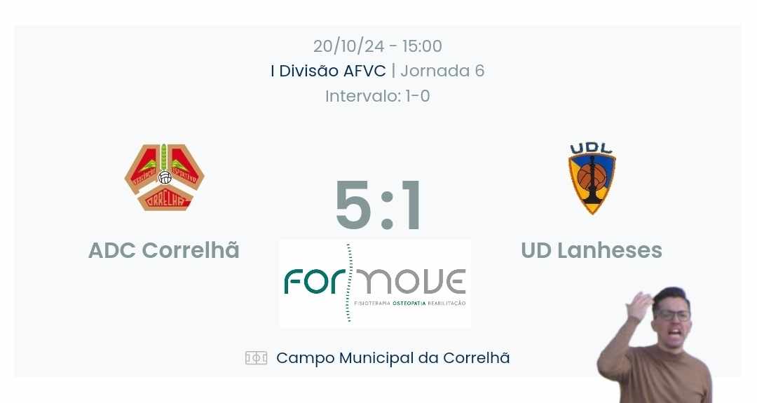 Futebol AF Viana do Castelo / Declarações  Correlhã 5-1 Lanheses