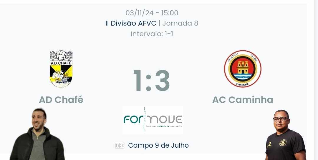 Futebol AF Viana do Castelo / Declarações   Chafé 1-3 Caminha