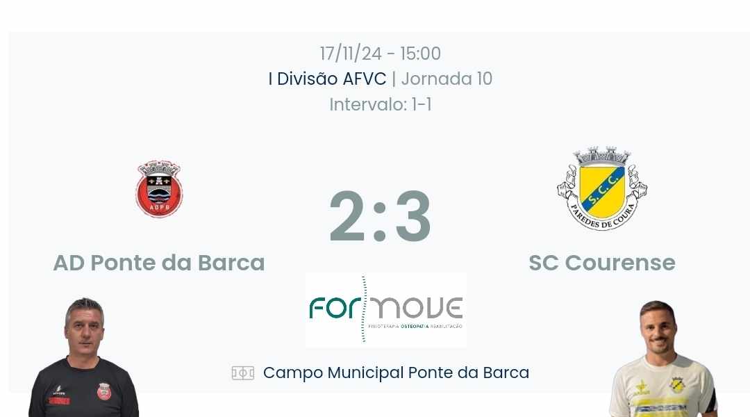 Futebol AF Viana do Castelo / Declarações  Ponte da Barca 2-3 Courense