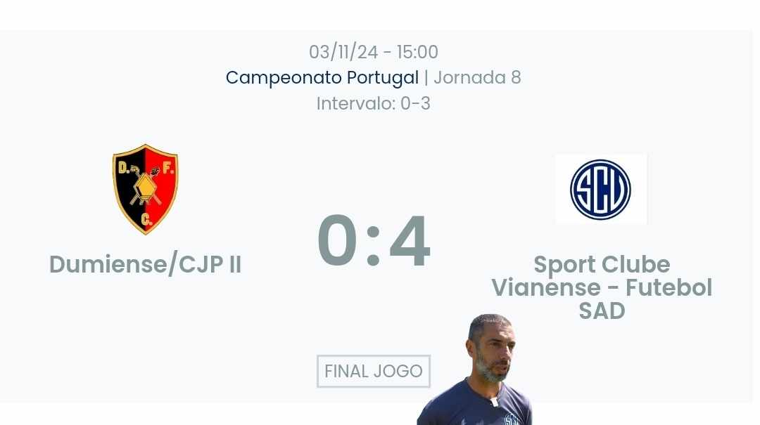 Campeonato Portugal / Declarações  Dumiense 0-4 Vianense