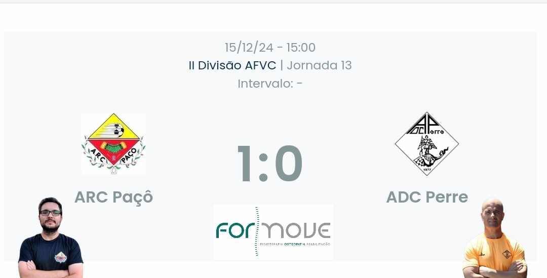 Futebol AF Viana do Castelo / Declarações  Paçô 1-0 Perre