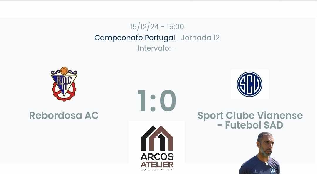 Campeonato Portugal / Declarações  Rebordosa 1-0 Vianense