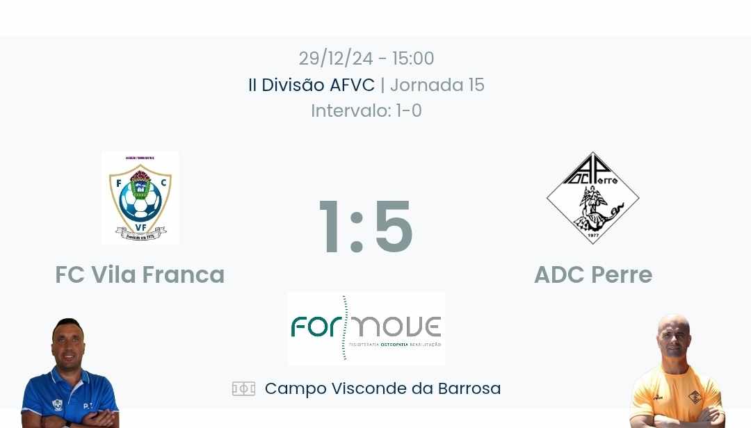 Futebol AF Viana do Castelo / Declarações   Vila Franca 1-5 Perre