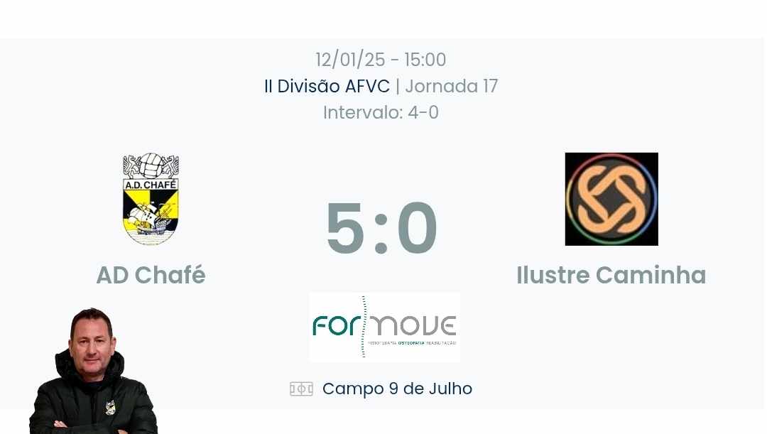 Futebol AF Viana do Castelo / Declarações  Chafé 5-0 Ilustre