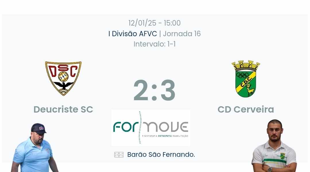 Futebol AF Viana do Castelo / Declarações  Deucriste 2-3 Cerveira