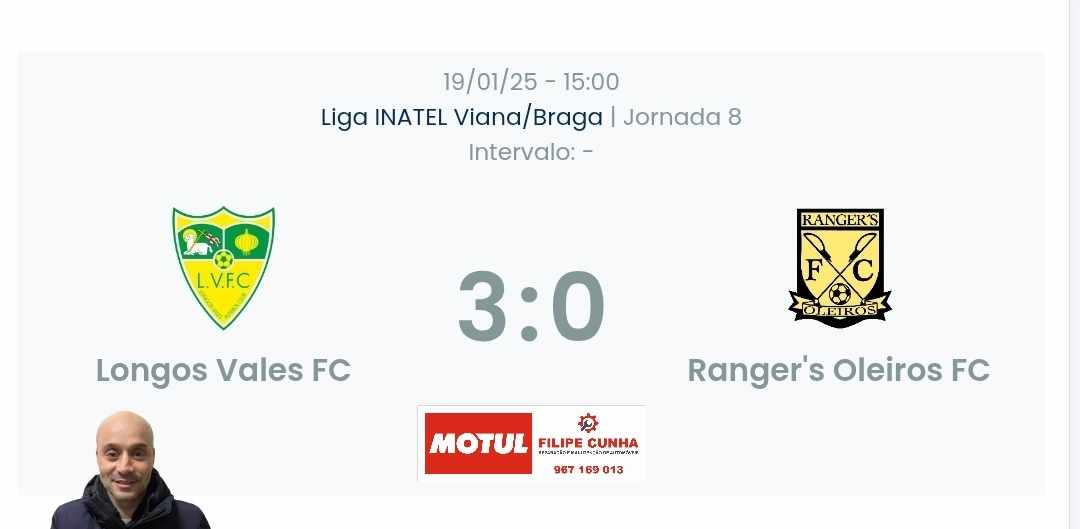 Liga INATEL Viana/Braga – Declarações Longos Vales 3-0 Oleiros