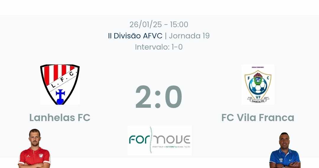 Futebol AF Viana do Castelo / Declarações   Lanhelas 2-0 Vila Franca