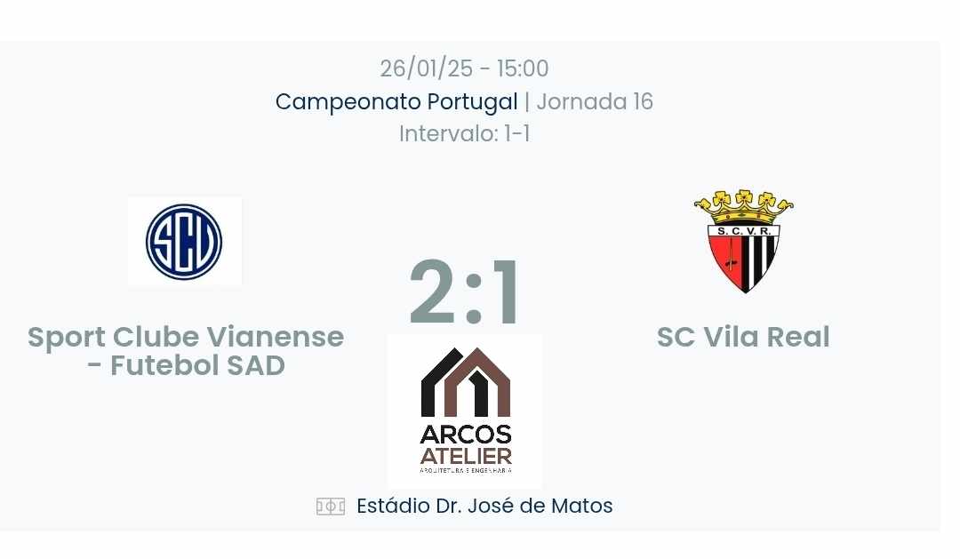 Campeonato Portugal / Declarações   Vianense 2-1 Vila Real