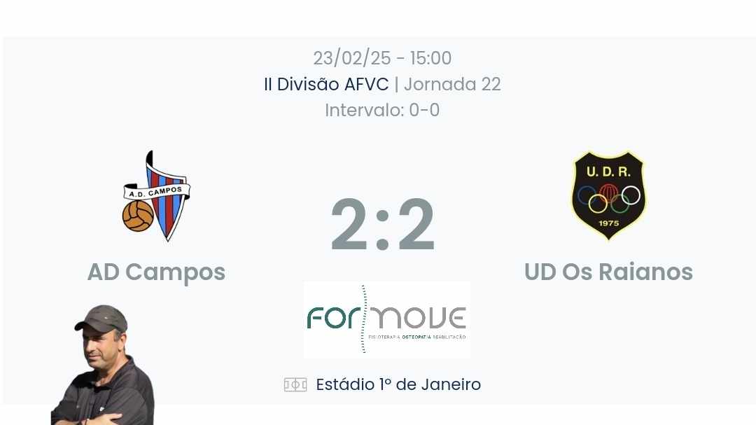 Futebol AF Viana do Castelo / Declarações  Campos 2-2 Raianos