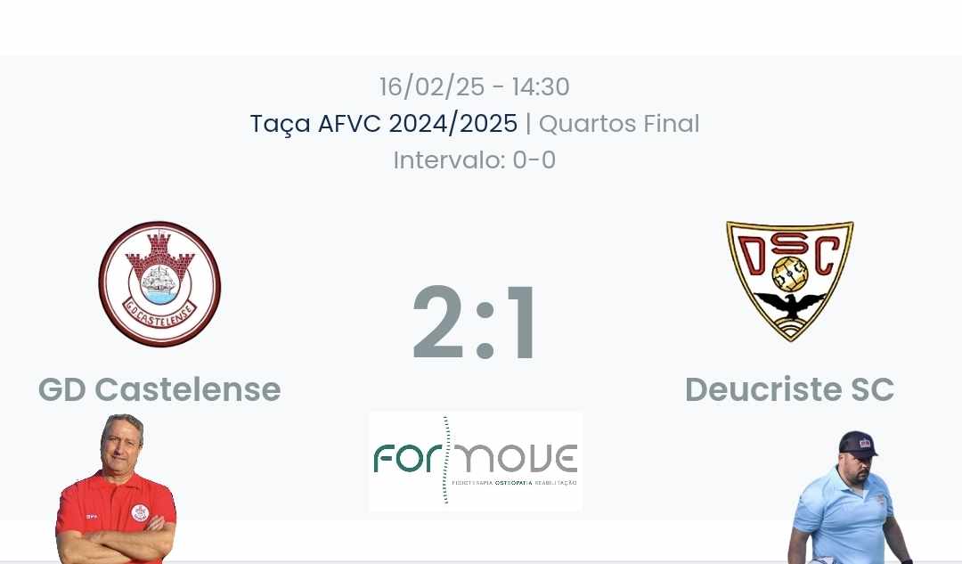 Futebol AF Viana do Castelo / Declarações  Castelense 2-1 Deucriste