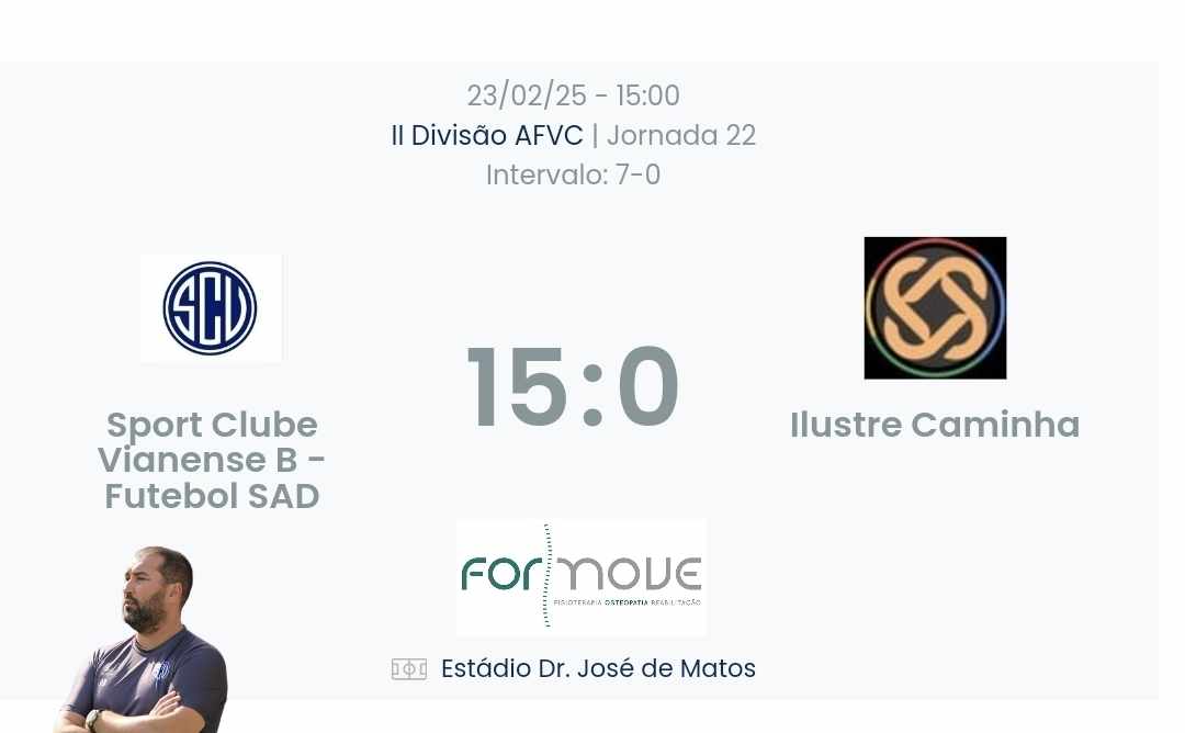 Futebol AF Viana do Castelo / Declarações  Vianense b 15-0 Ilustre