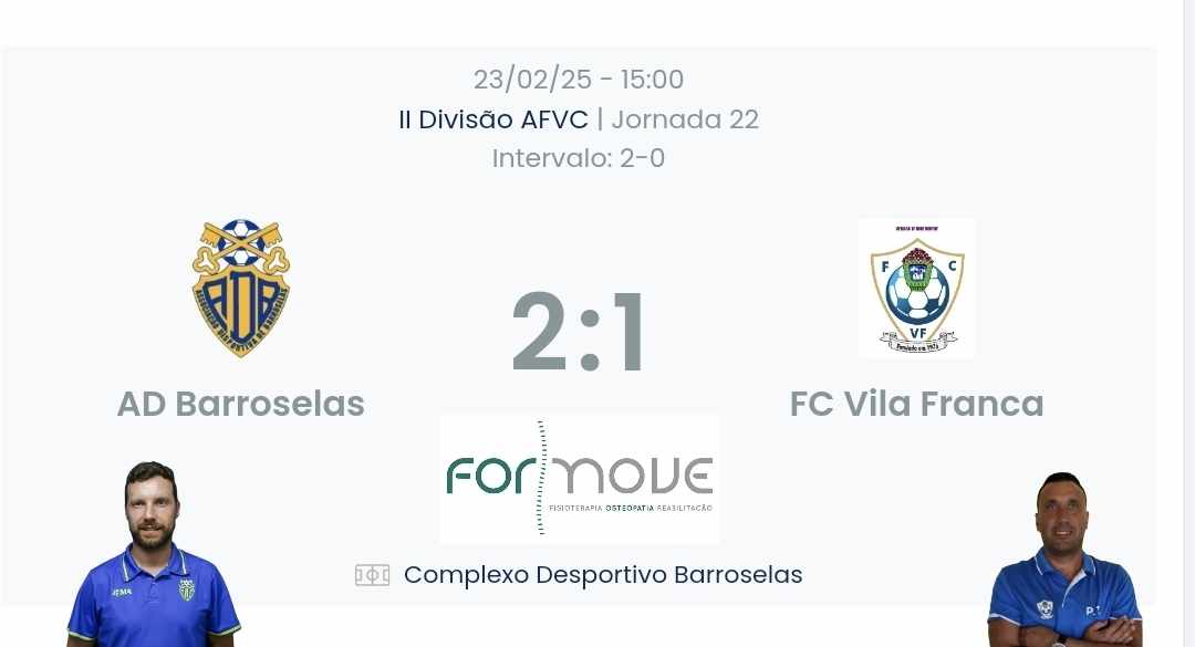 Futebol AF Viana do Castelo / Declarações  Barroselas 2-1 Vila Franca
