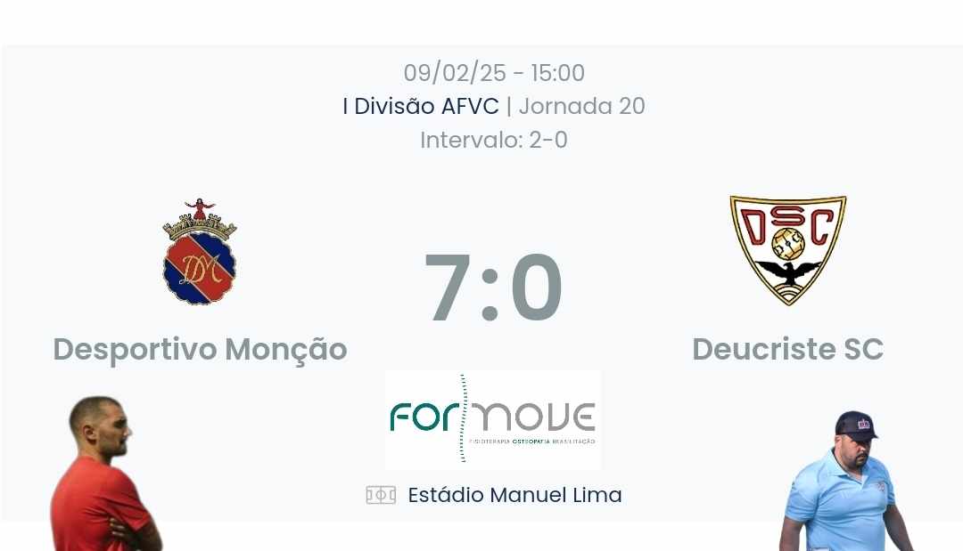 Futebol AF Viana do Castelo / Declarações  Monção 7-0 Deucriste