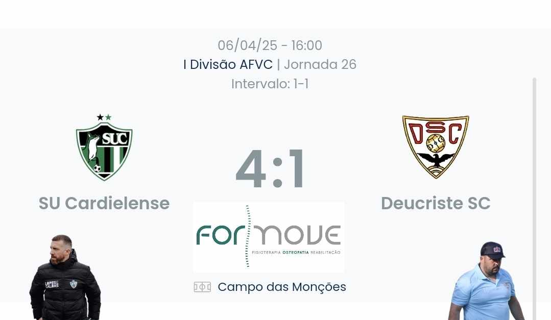 Futebol AF Viana do Castelo / Declarações  Cardielense 4-1 Deucriste