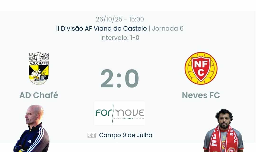 Futebol AF Viana do Castelo / Declarações  Chafé 2-0 Neves