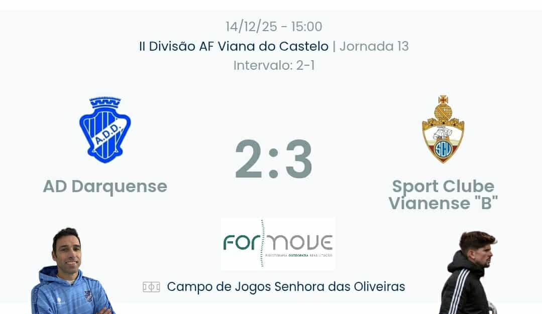 Futebol AF Viana do Castelo / Declarações  Darquense 2-3 Vianense b