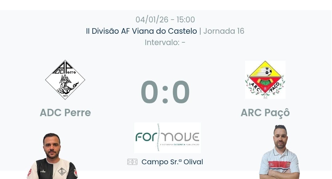 Futebol AF Viana do Castelo / Declarações  Perre 0-0 Paçô