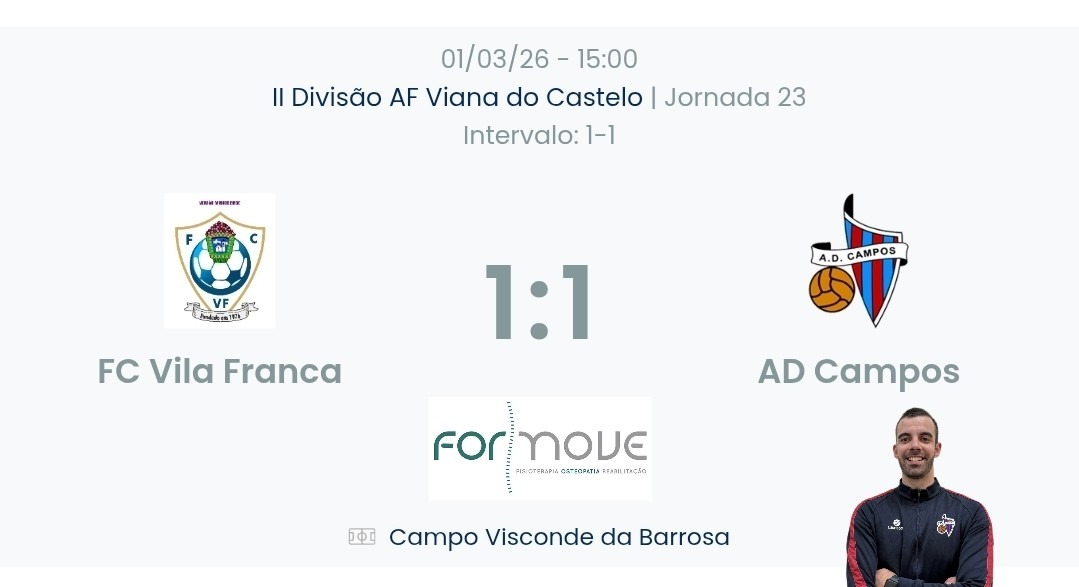 Futebol AF Viana do Castelo / Declarações  Vila Franca 1-1 Campos