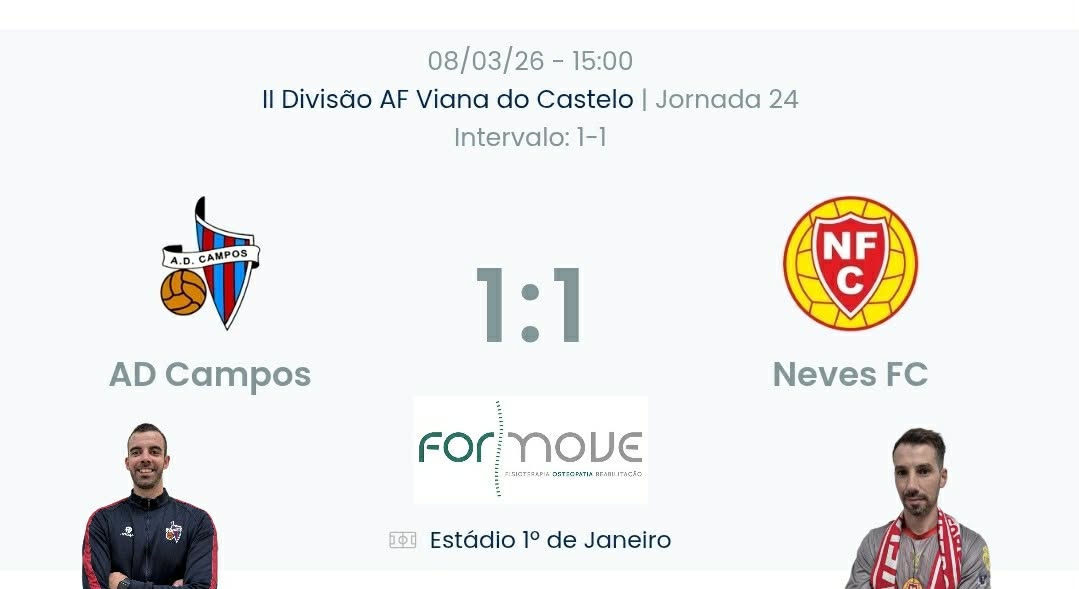Futebol AF Viana do Castelo / Declarações  Campos 1-1 Neves