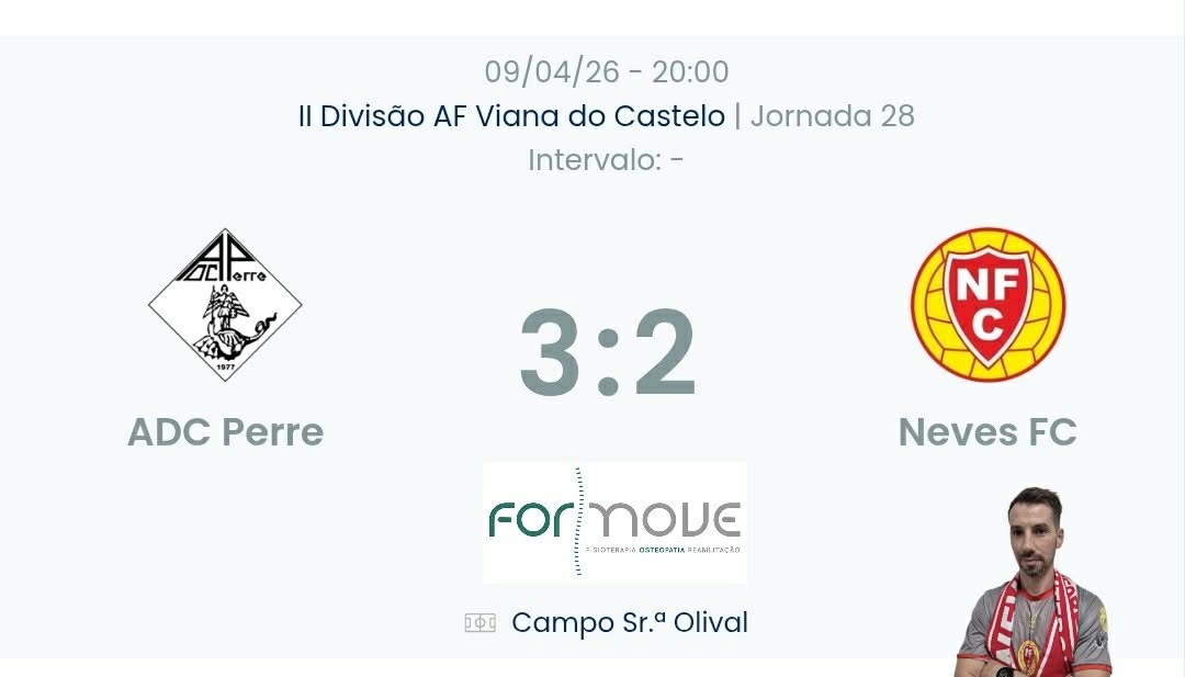 Futebol AF Viana do Castelo / Declarações  Perre 3-2 Neves