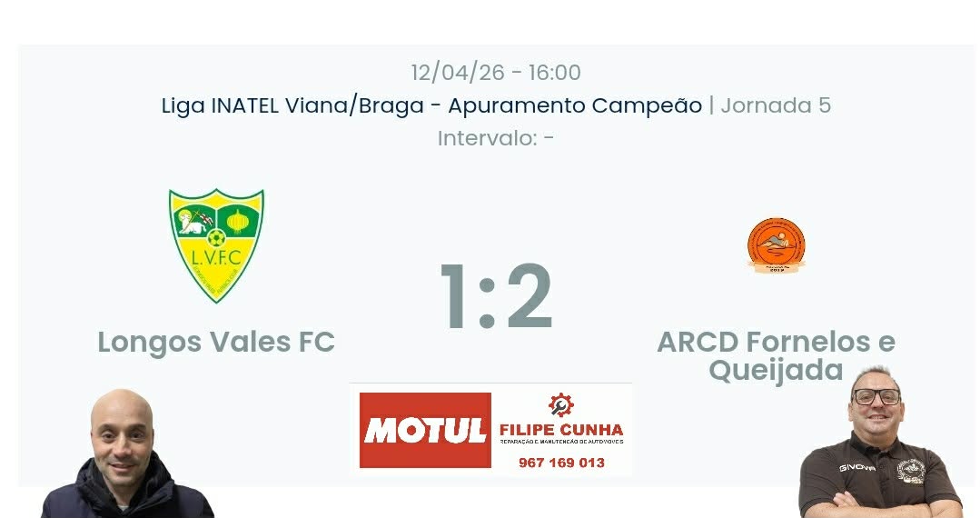 Liga INATEL Viana e Braga/ Declarações  Longos Vales 1-2 Fornelos e Queijada
