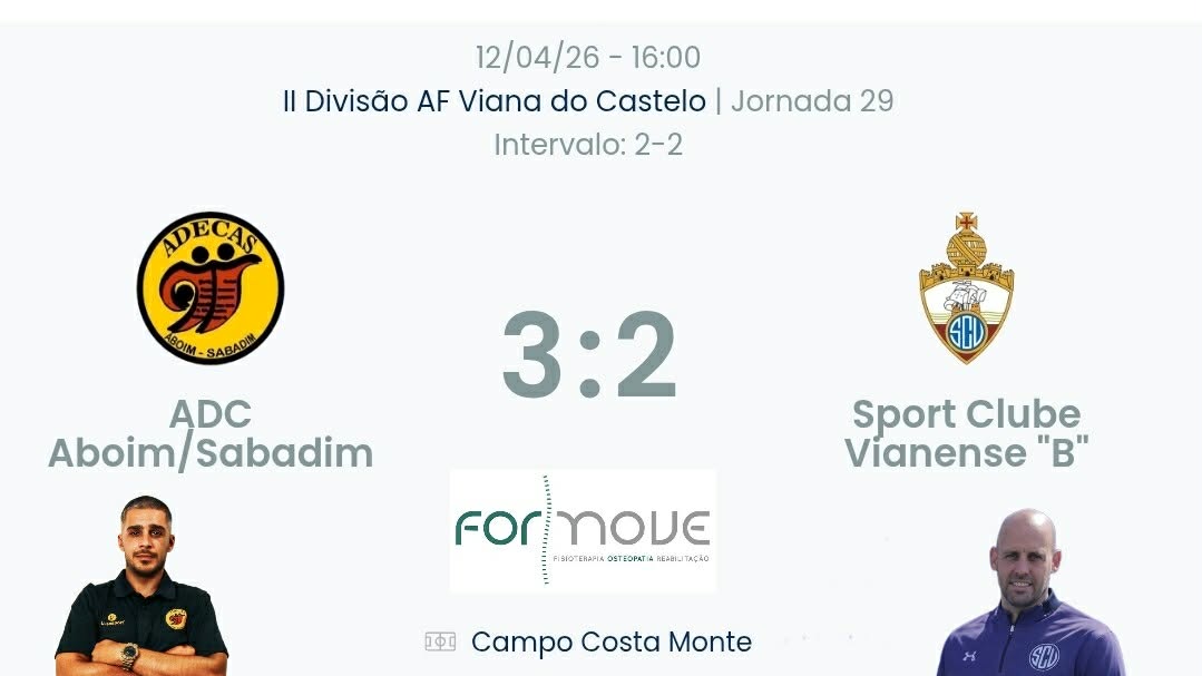 Futebol AF Viana do Castelo / Declarações  ADECAS 3-2 Vianense b