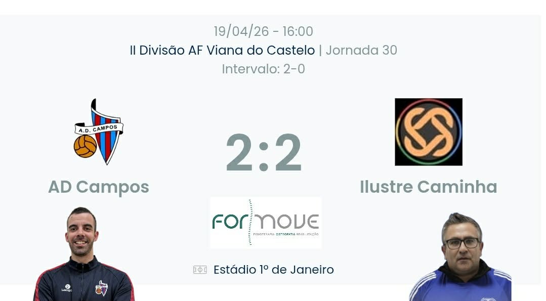 Futebol AF Viana do Castelo / Declarações  Campos 2-2 Ilustre