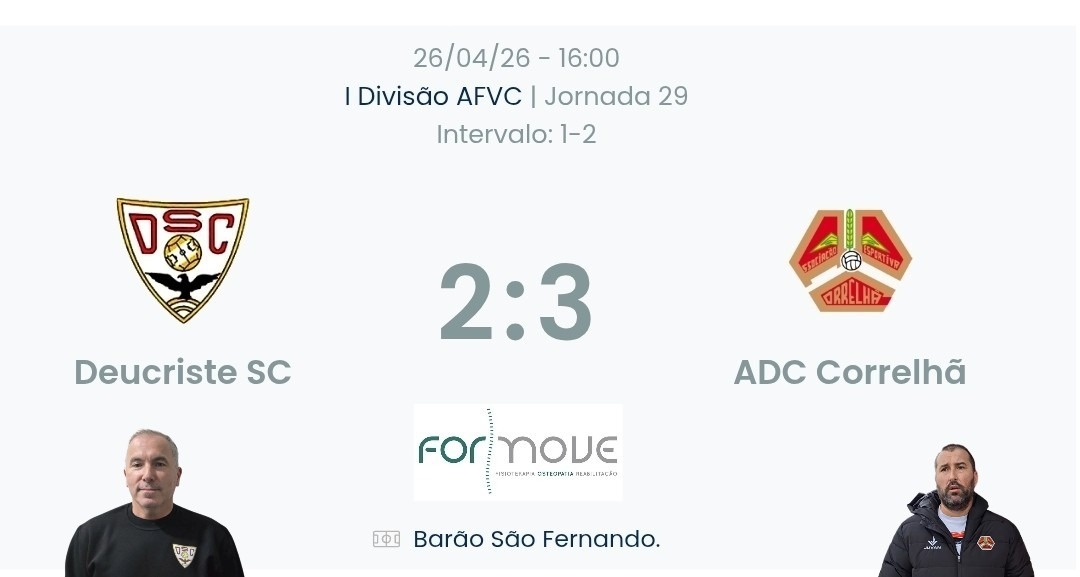 Futebol AF Viana do Castelo / Declarações  Deucriste 2-3 Correlhã