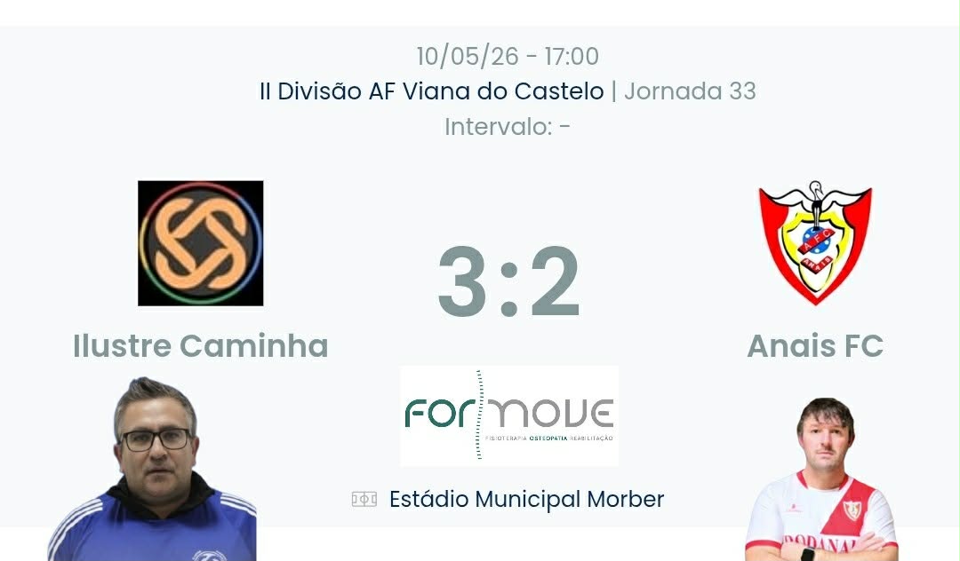 Futebol AF Viana do Castelo / Declarações  Ilustre 3-2 Anais