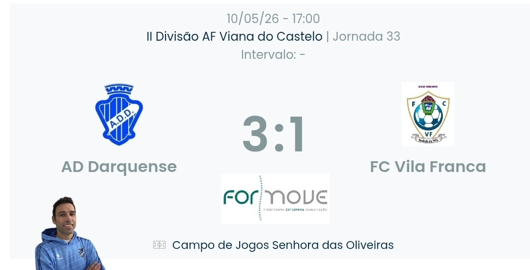 Futebol AF Viana do Castelo / Declarações  Darquense 3-1Vila Franca