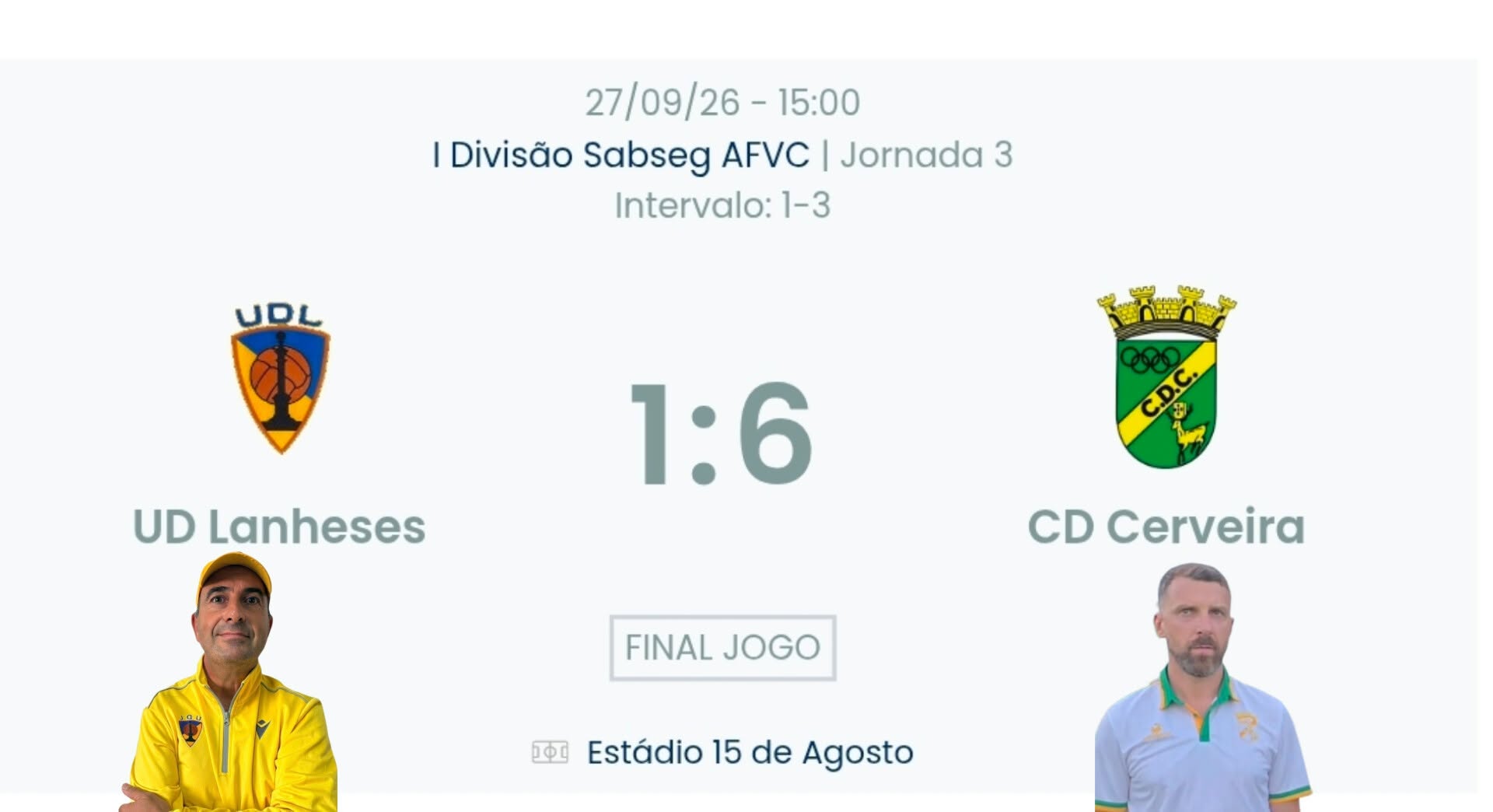 Futebol AF Viana do Castelo / Declarações  Lanheses 1-6 Cerveira