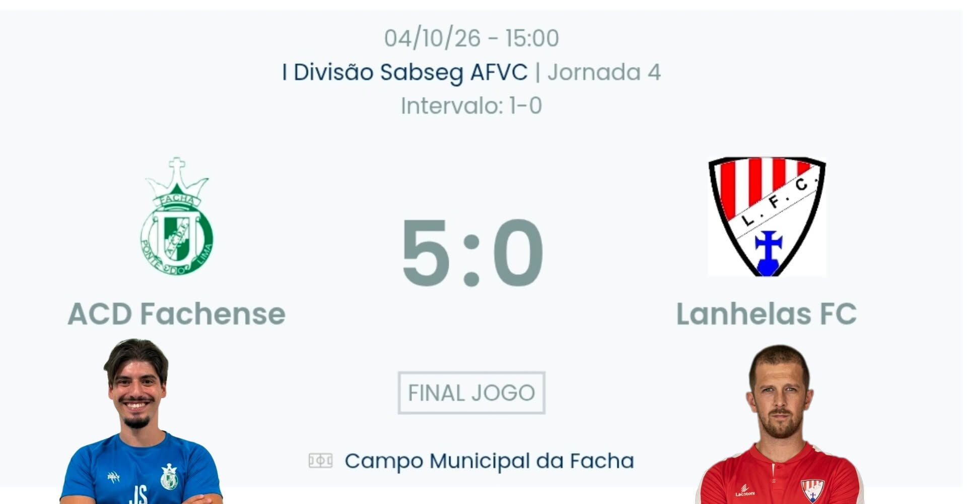 Futebol AF Viana do Castelo / Declarações  Fachense 5-0 Lanhelas