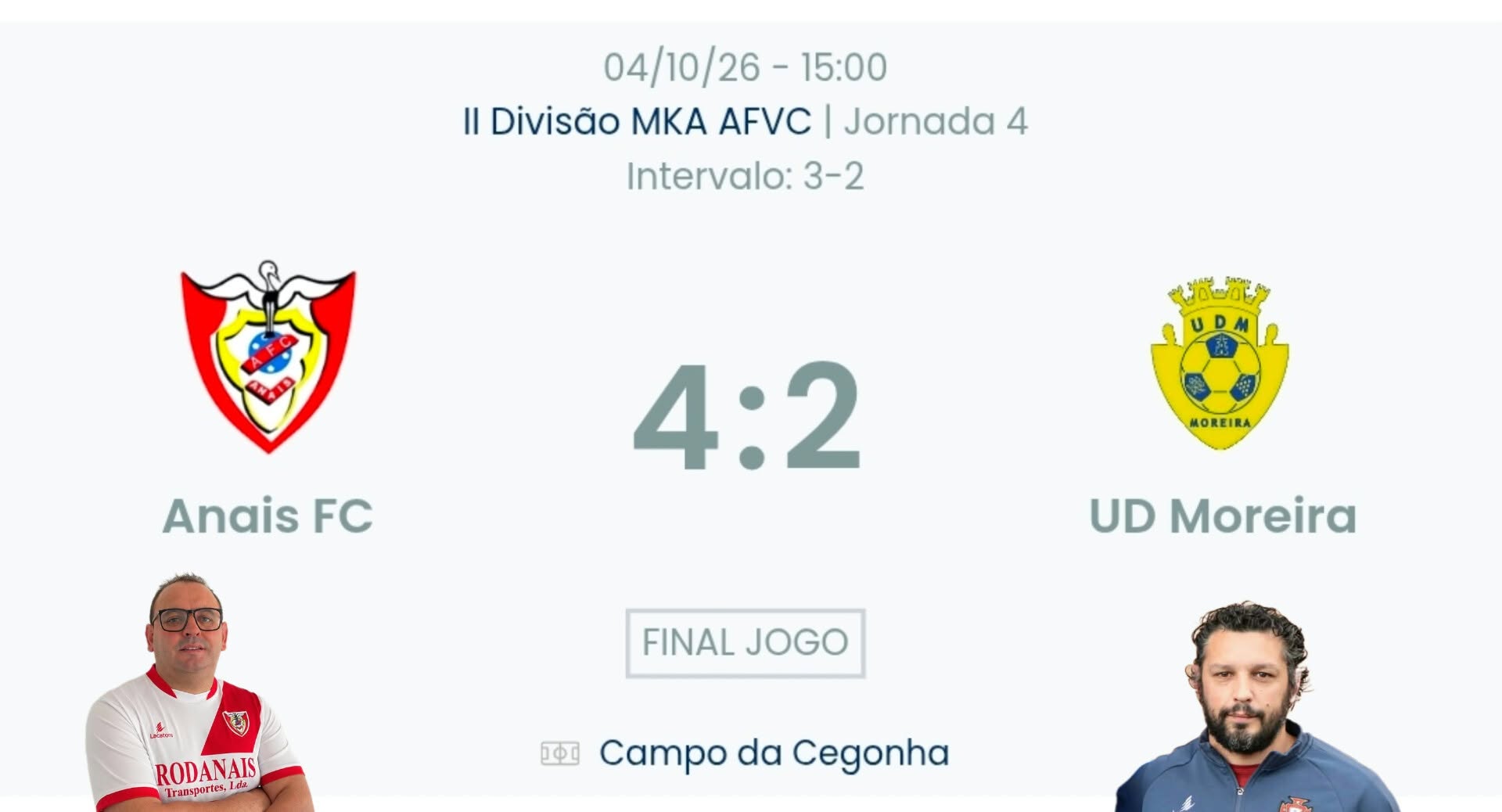 Futebol AF Viana do Castelo / Declarações  Anais 4-2 Moreira