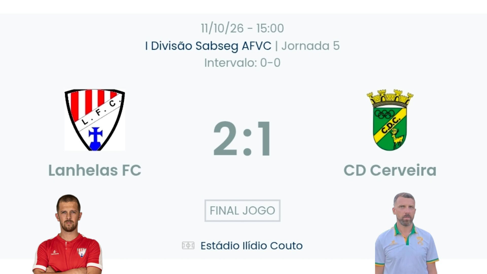 Futebol AF Viana do Castelo / Declarações  Lanhelas 2-1 Cerveira